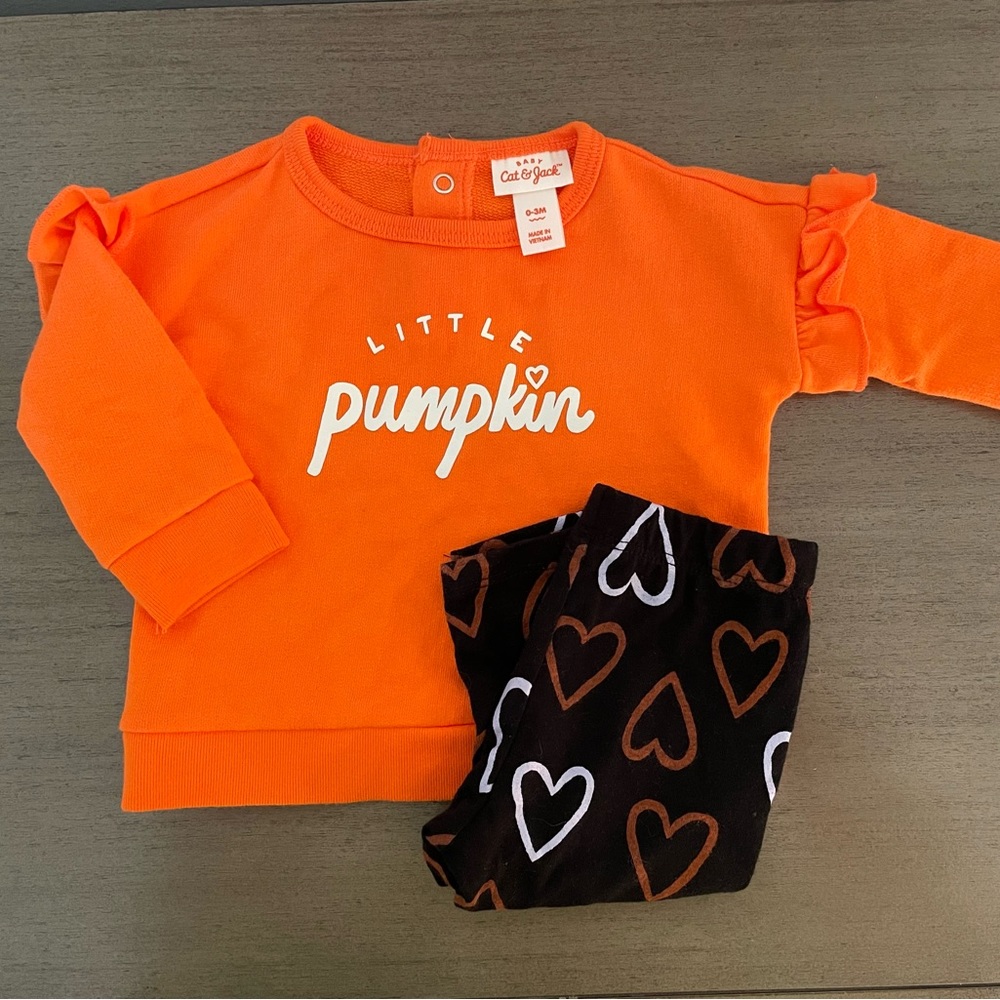 Little Pumpkin Halloween Girls Outfit
